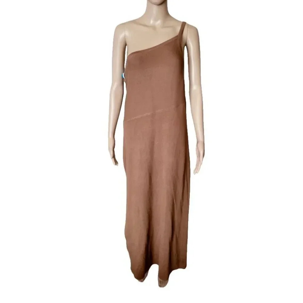 House of Harlow 1960 Ribbed One Shoulder Midi Dress Size XL - Picture 3 of 7